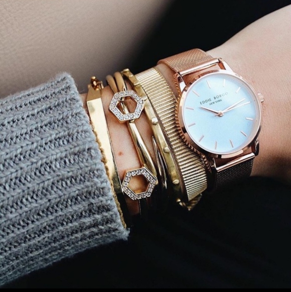 Eddie Borgo New York Rose Gold Watch